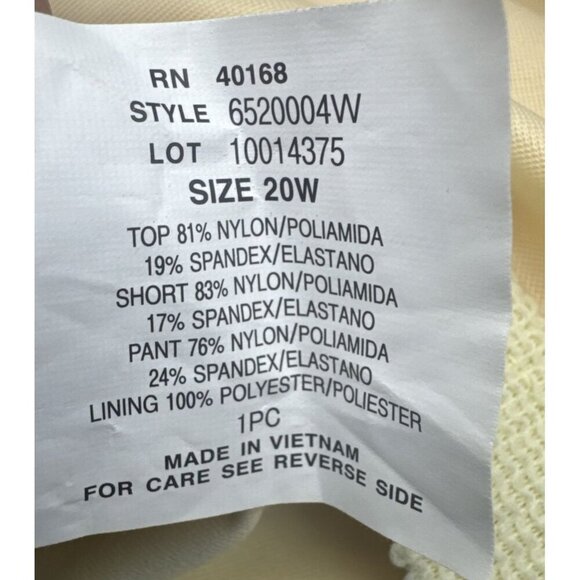 TrimShaper Women’s  Farrah Bengal One Piece Romper Swimsuit Sz 20W - Picture 9 of 12